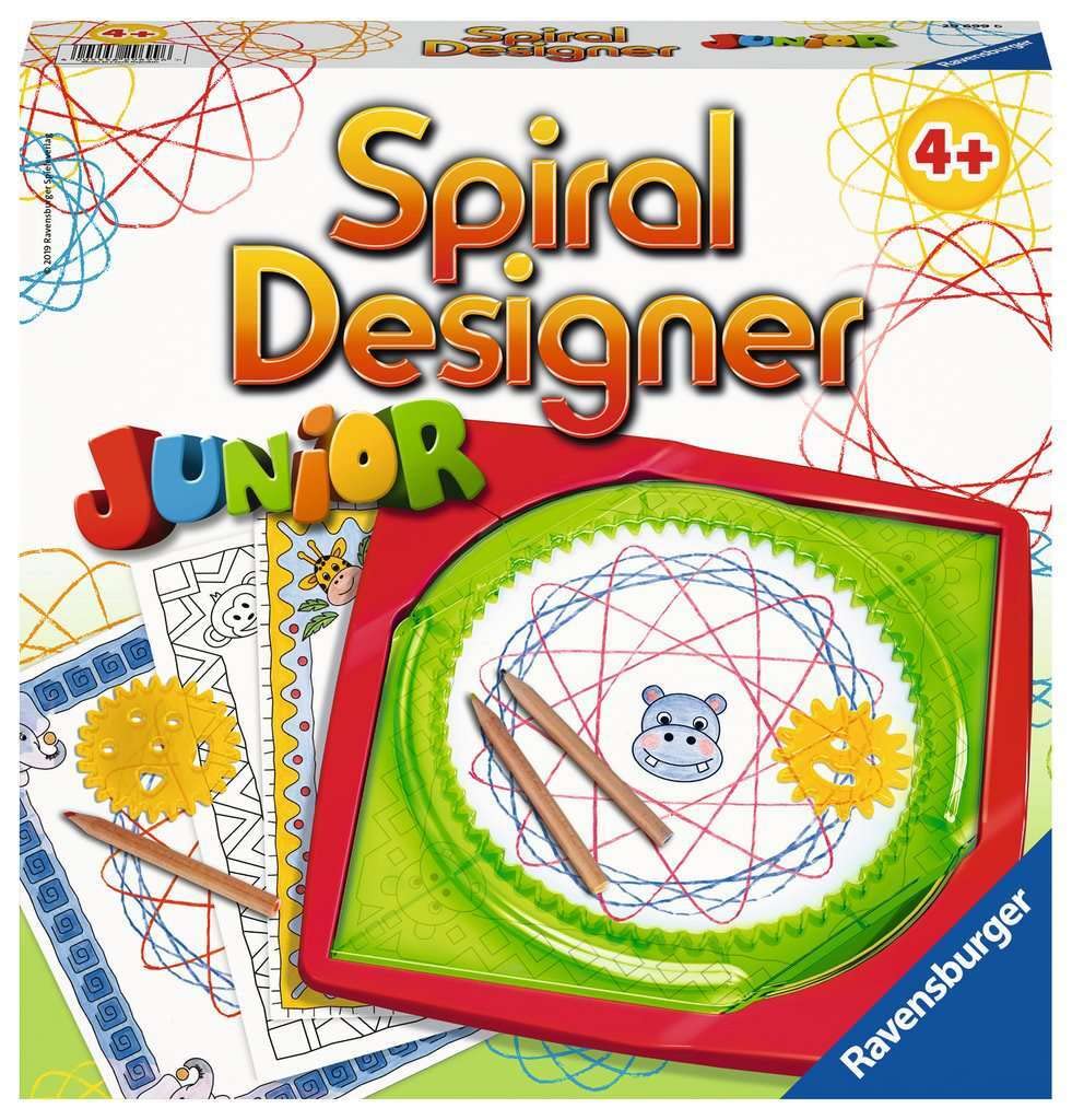 Ravensburger Spiral Designer Girls 29027 Learning to Draw for Children from 6 Years, Drawing Set with Stencils for Colourful Spiral Pictures and Mandalas