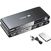 llano HDMI 2.1 Switch, HDMI Switcher 4K@120Hz 8K@60Hz with IR Remote, Switcher Selector 4 in 1 Out Supports CEC, HDCP2.3, 3D, HDR10+ VRR ALLM for PS5 and Xbox (Black)
