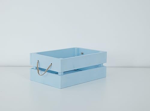 Caja de Madera Azul: Amazon.es: Handmade