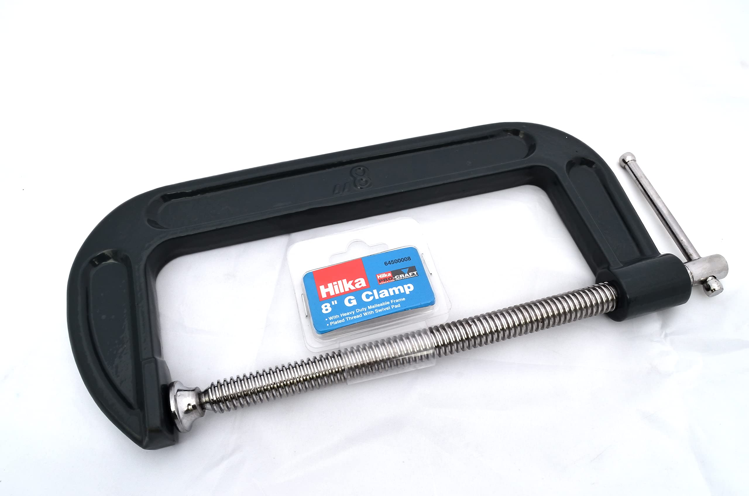 Hilka 64500008 8-Inch Pro Craft Heavy Duty G Clamp