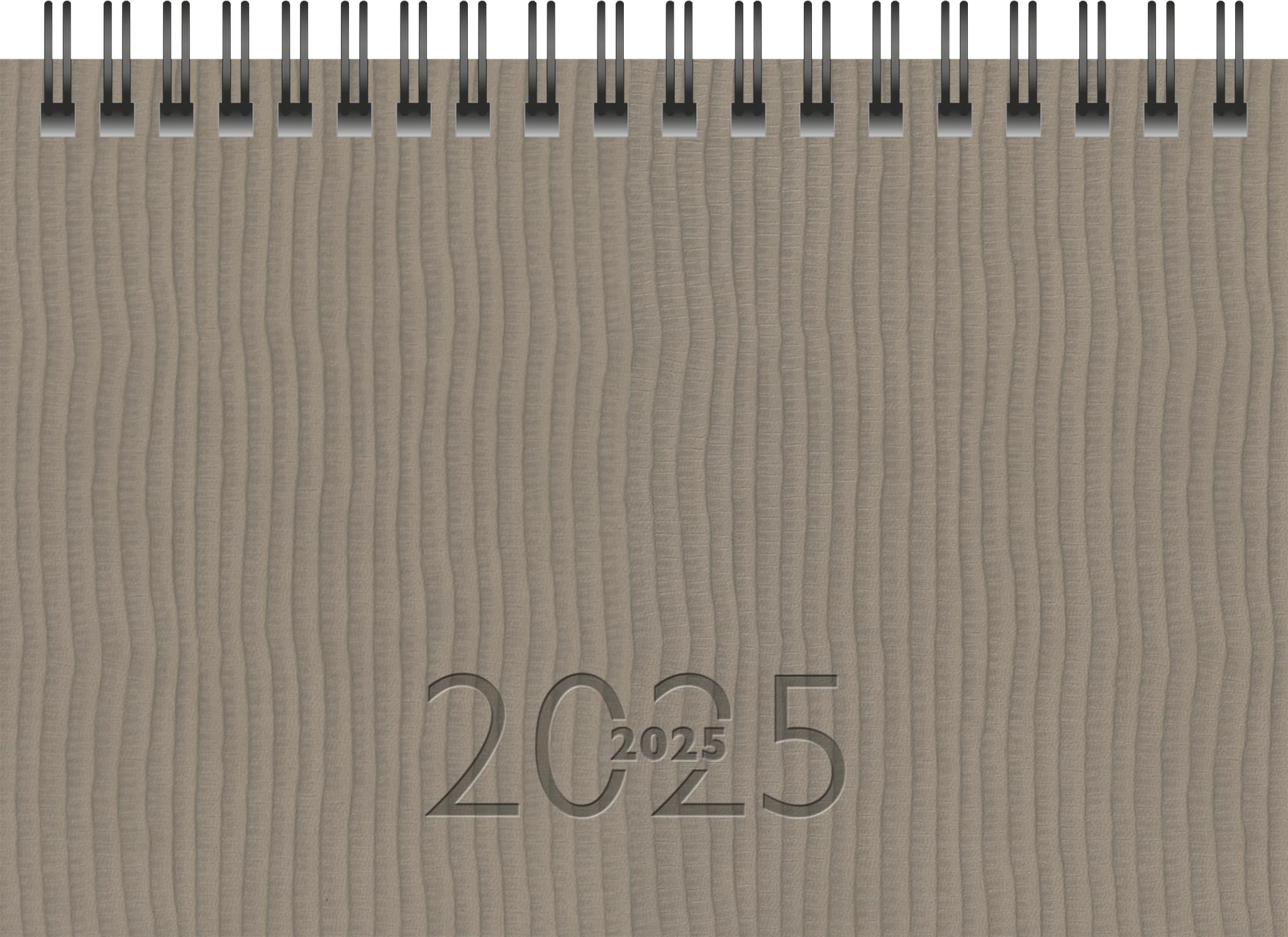 rido/idé Pocket Diary Mod. TM 17/Contacter 2025 | A6 Landscape, Faux Leather, Grey