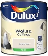 Dulux Silk Emulsion Paint Walls Ceilings Summer Linen 2.5L view 2