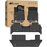 Nilight TPE Floor Mats for Nissan Armada 8 Seats/Infiniti QX80 2025 2026 All Weather Custom Fit Heavy Duty Floor Liners