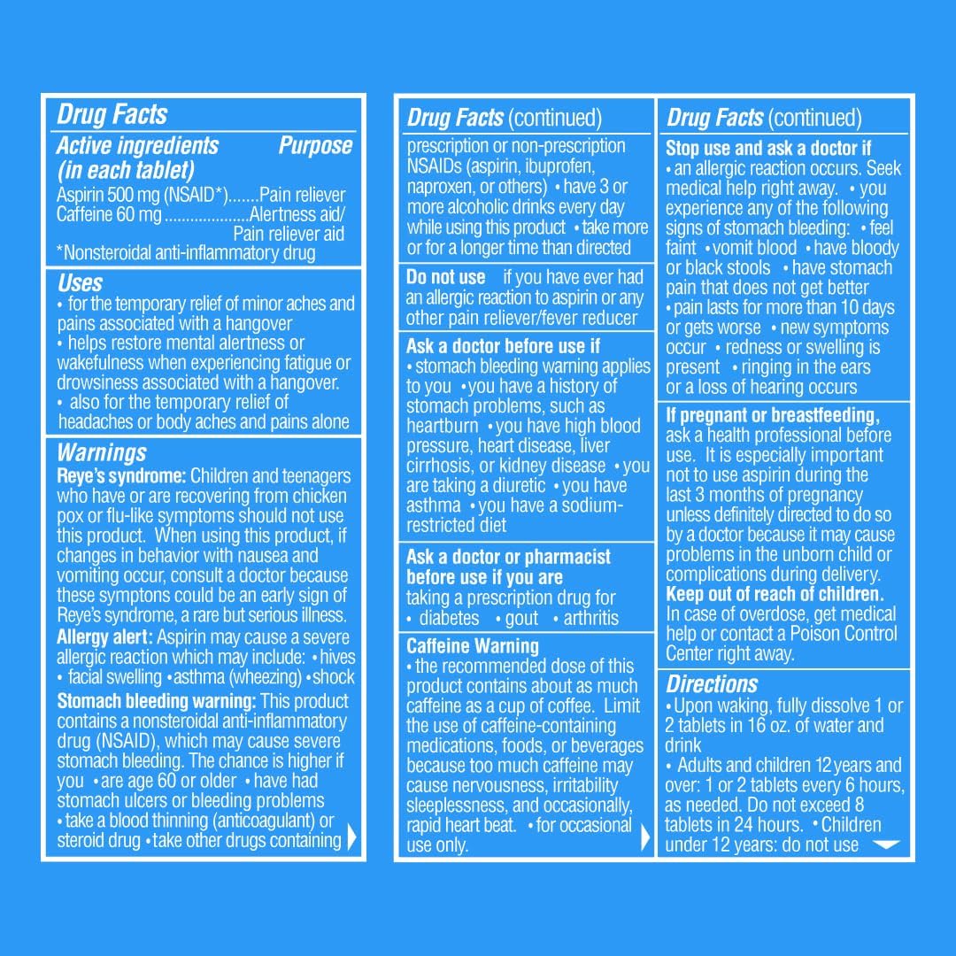 Blowfish for Hangovers - Fast Hangover Relief in 15 Minutes | Headache Relief, Energy, and Hydration in One Step | Single Box