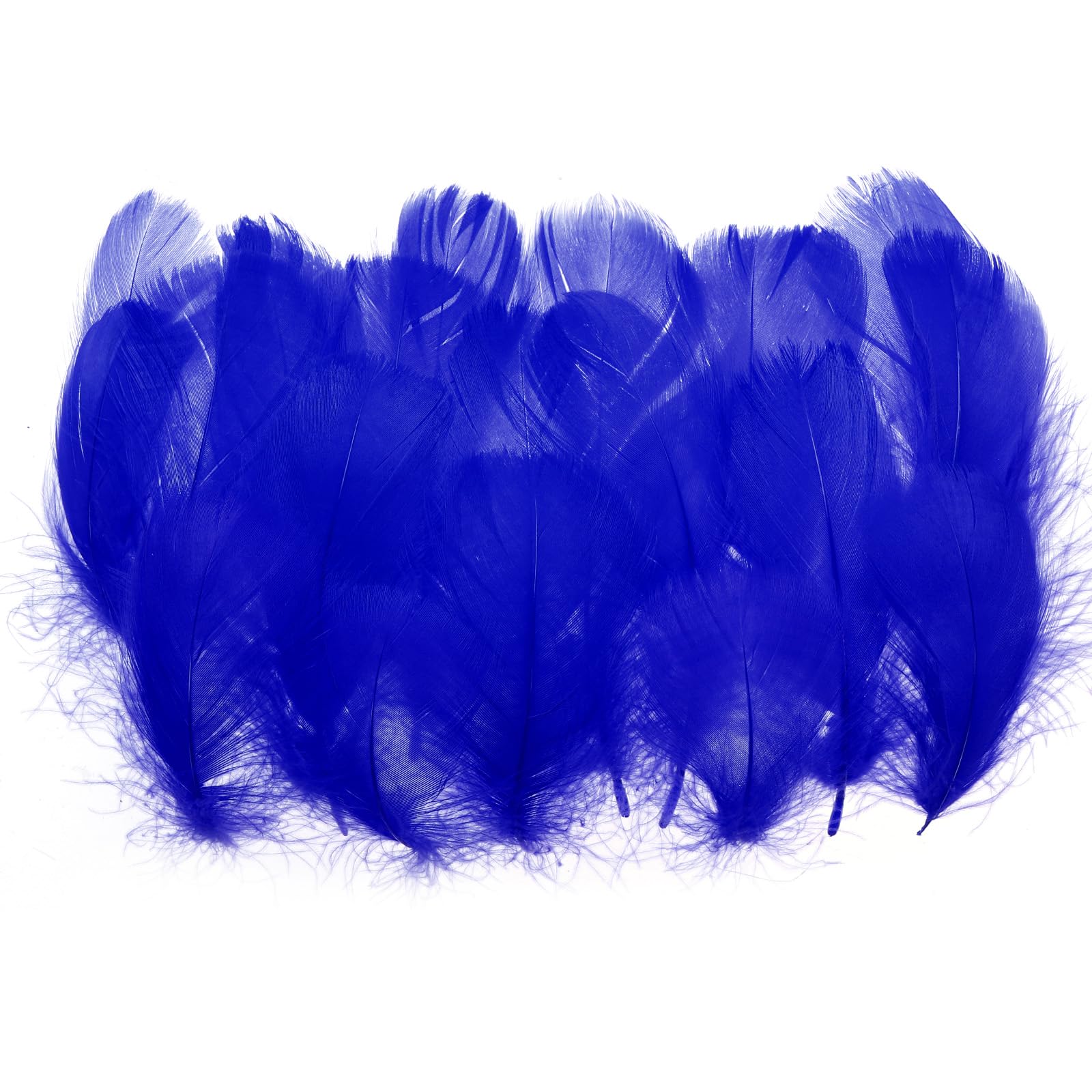 PATIKIL Colorful Feathers 3-5inch, 300pcs Goose Feathers Bulk for Crafts DIY, Wedding Home Party Decorations Dream Catcher, Navy Blue