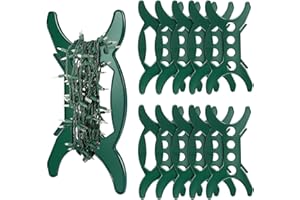 YUNVI 10 Pcs All Purpose Light Storage Holder, Christmas Light Wrap Storage Organizer, Holiday Light Storage Reels for Tree Lights,Extension Cord,Wire Hose Storage