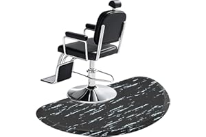 3ft x 5ft Salon Floor Mat, Lanstics Anti Fatigue Barber Shop Chair Mat for Circle Chair Base Hair Stylist Beauty Floor Mats T