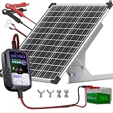 Voltset 50W Solar Panel Kit 12V Solar Battery Trickle Charger &amp; Maintainer | MPPT Charge Controller | Waterproof Solar Panel Battery Charger | for Car RV Boat Marine Trailer | Adjustable Mount Bracket