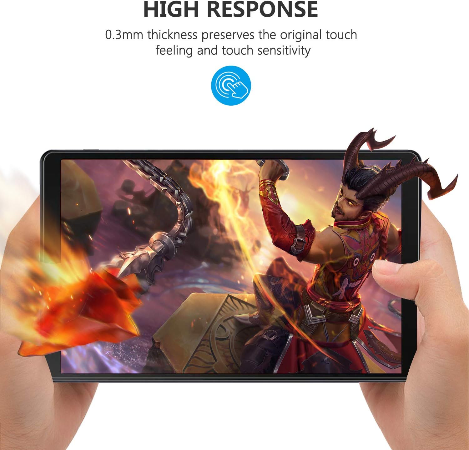 [2-Pack] Screen Protector Compatible with Galaxy Tab A 10.1 2019, SPARIN Tempered Glass Screen Protector Compatible with Samsung Galaxy Tab A 10.1 SM-T515/T510