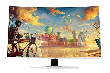 YASHI YZ4141 40' 4K Ultra HD LED Curved Silver Computer Monitors (101.6 cm (40'), 3840 x 2160 Pixel, 4K Ultra HD, LED, 2 ms, 