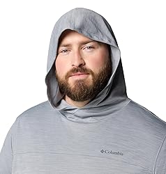 Columbia Men's Sage Peak Knit Hoodie, Columbia Grey