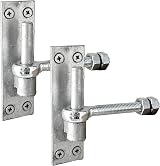 IRONTITE 2 Pack Heavy Duty Gate Hinges 12mm Pin Eye Bolts Black view 1