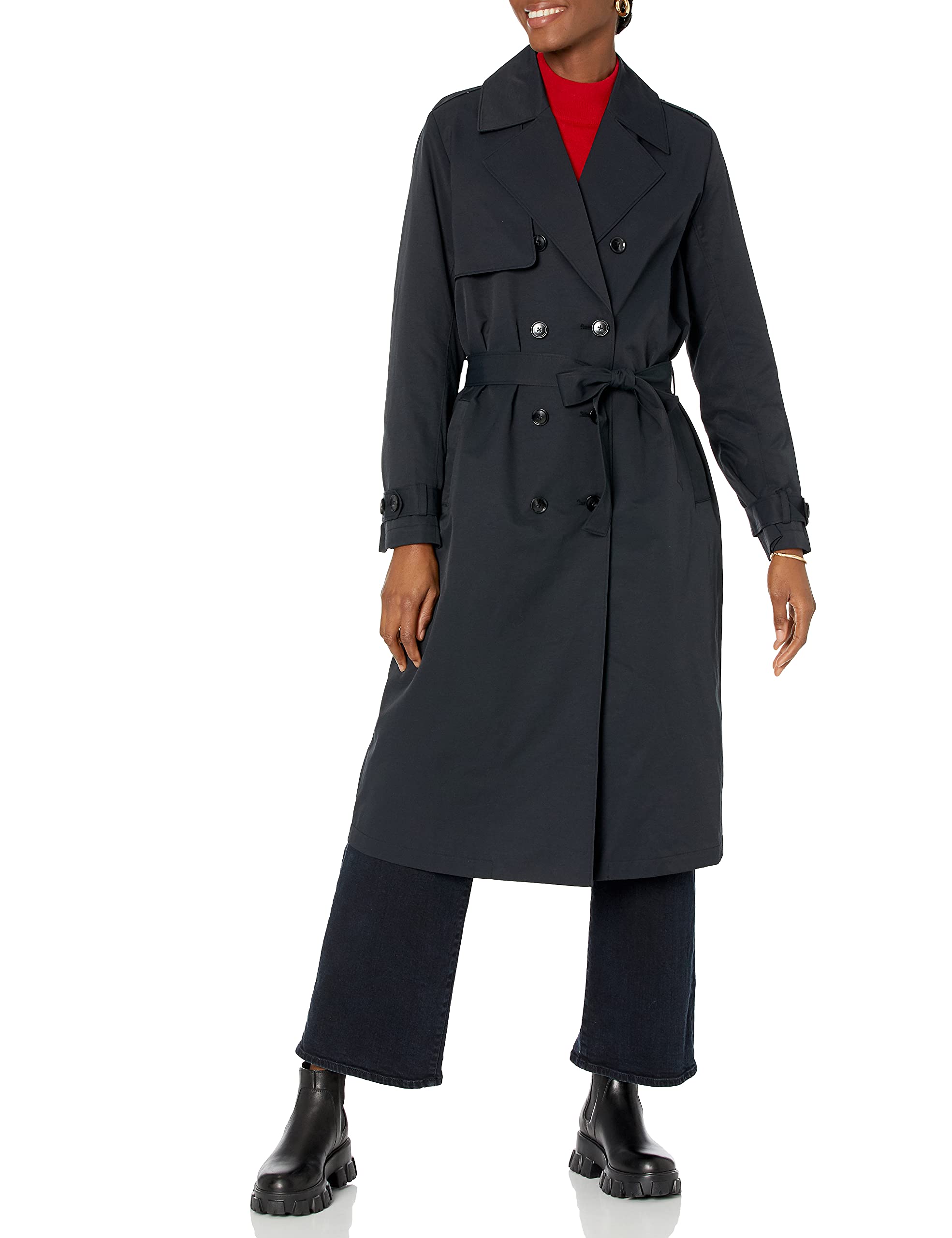 Photo 1 of The Drop Women's Noa Trench Coat, Black, XS