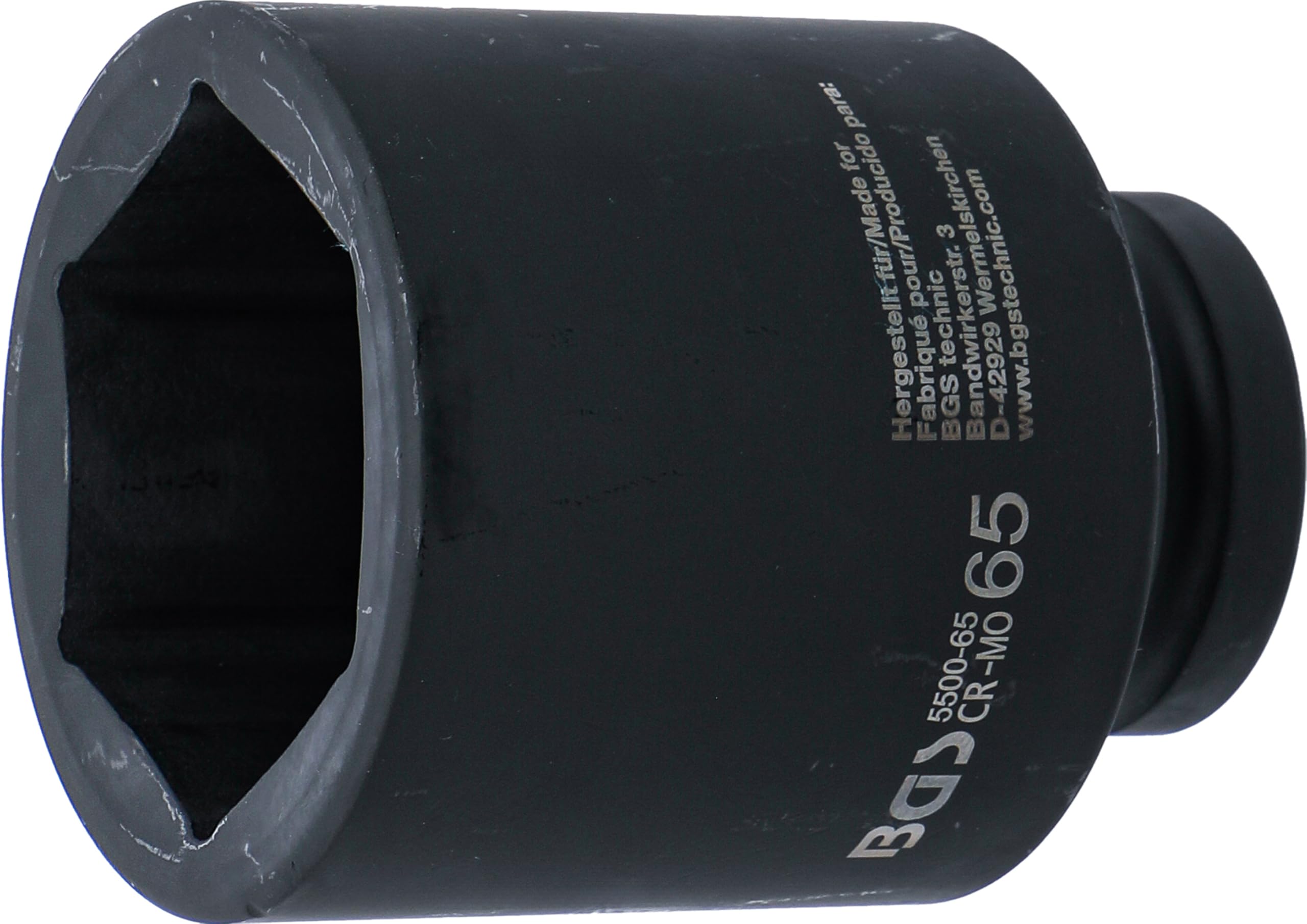 BGS 5500-65 | Impact Socket Hexagon, deep | 25 mm (1") Drive | 65 mm