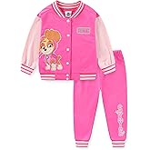 Paw Patrol Skye Girls Letterman Varsity Bomber Jacket and Pants Set for Toddler and Big Kids