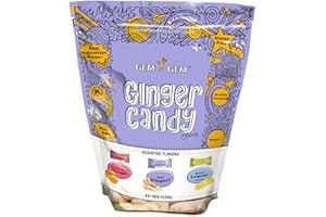 Gem Gem Ginger Candy Chewy Ginger Chews (Assorted Flavors, 19oz)