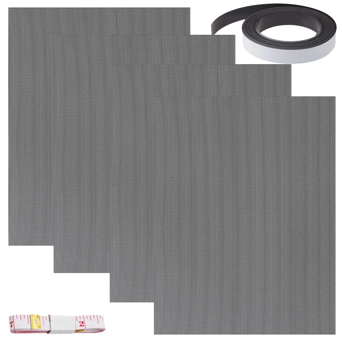 DAOKAI DIY PC Case Dust Mesh Filter,400x300mm PC Mesh Grill with Magnetic Frame Strip,Computer Cooler,Cooler Filter Screen,Fan Dust Mesh Cover Dustproof High Density - 4 Pack