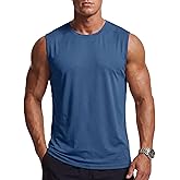 Cavva Men's Sleeveless Shirt Quick Dry Tank Tops for Men UPF 80+ Athletic Gym Workout Muscle Swim Shirts