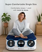 Active Era Luxury Single Inflatable Mattress with Built-In Pump 188x99x36.5cm view 5