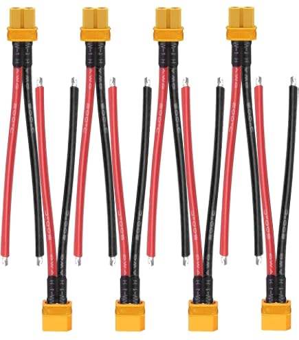 2-Pack XT30 Male To 4mm Banana Plug Cables - 16AWG 150mm For FPV Drone & RC Lipo Batteries - View #7