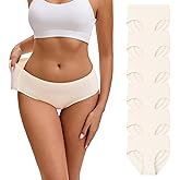 INNERSY Seamless Underwear for Women No Show Bikini Panties Invisible Breathable Hipster 6-Pack