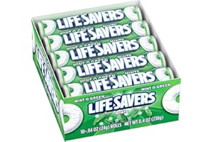 LIFE SAVERS Wint-O-Green Mints Rolls Single Size .84 Ounce 20-Count Box