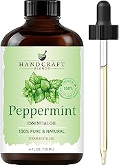 Handcraft Blends Peppermint Essential Oil – Huge 4 Fl Oz – 100% Pure and Natural – Premium Grade Essential Oil for Diffuser a