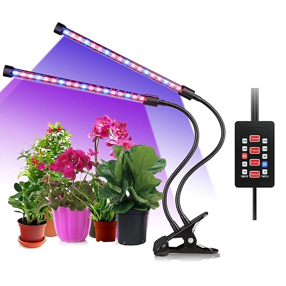 ALIENGT Led Pflanzenlampe UV Lampe Pflanzen Grow Lights 18W Led Lampe Dimmbar für Pflanzen mit