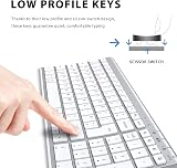 iClever Wireless Bluetooth Keyboard 5.1 Rechargeable UK QWERTY Nano Slim view 3