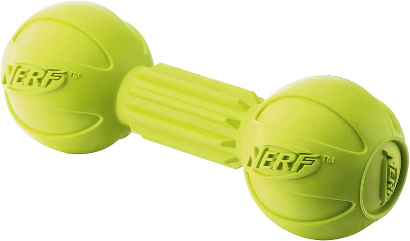 Bilanciere da Masticare in Gomma per Cani, per masticatori aggressivi, Leggero, Durevole e Resistente all'Acqua, 19 cm, per Razze Medie/Grandi, unità Singola, Verde (6994)