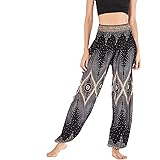 Lu's ChicWomen's Boho Pants Harem Hippie Yoga Gypsy Beach Palazzo Indian Pants