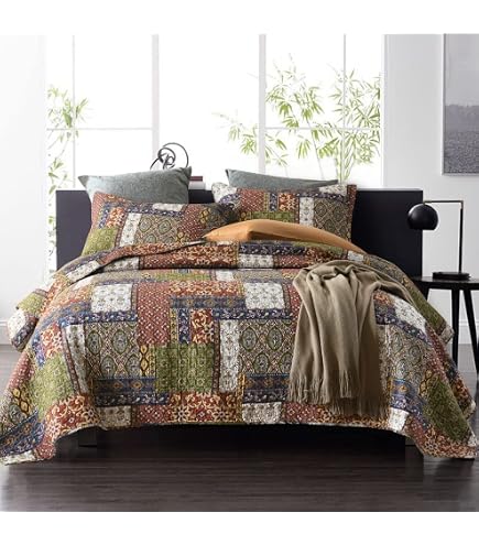 VHC Brands Cedar Ridge Quilt Set & Accessories – Choose Size & Pieces – Country Primitive