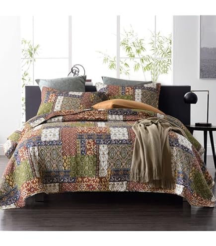 VHC Brands Cedar Ridge Quilt Set & Accessories – Choose Size & Pieces – Country Primitive