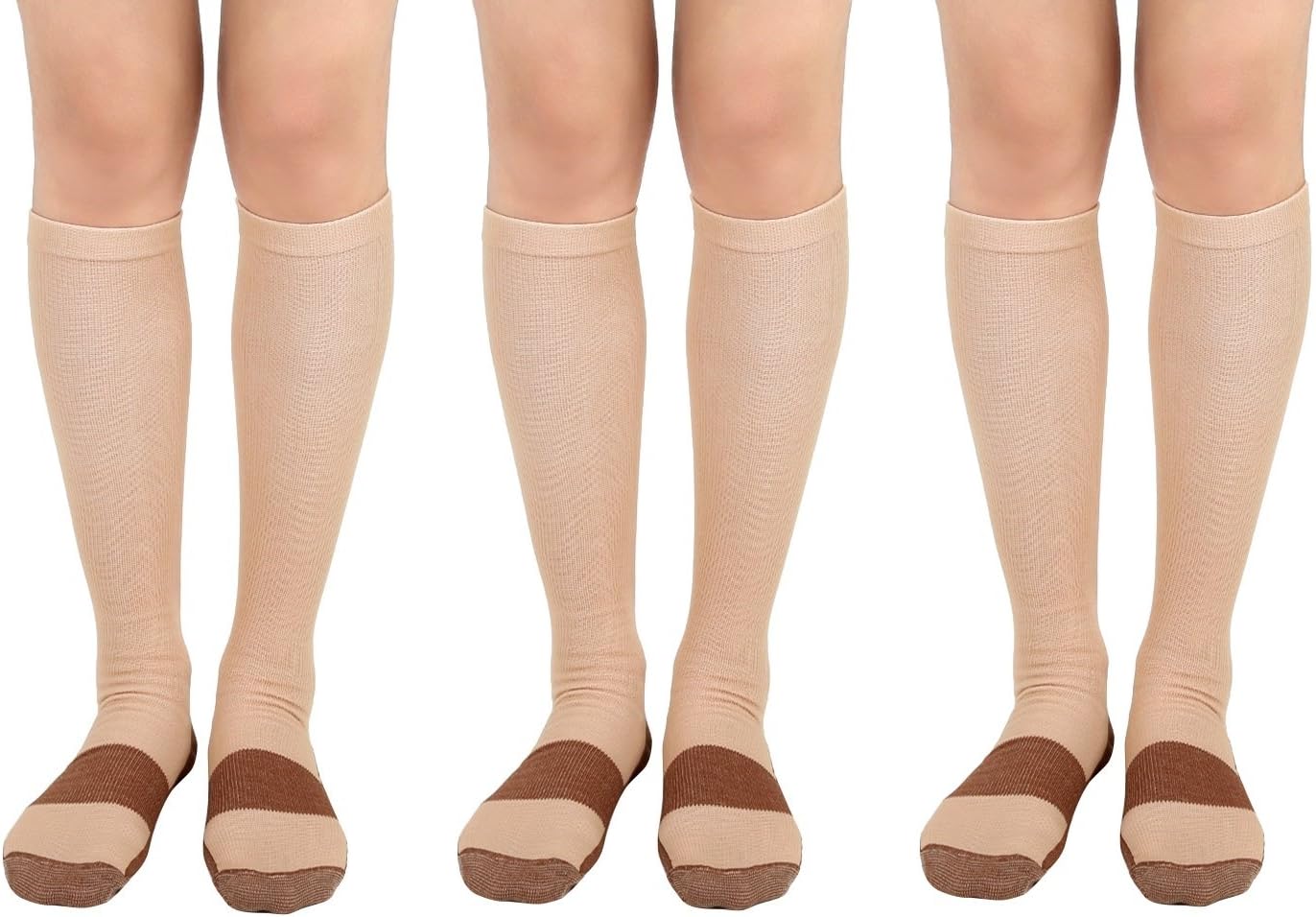 ASRocky Graduated Compression Copper Socks Calf High Below
