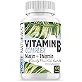 FORTE NATURALS Supplements Biotin Vitamin B Complex Vitamin B12 Energy & Mood Support with Folic Acid Prenatal Postnatal B1 thiamin Supplement B2 niacin B5 B6 Supplements