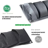 KAHEIGN 7 Pocket Vertical Hanging Plant Grow Bags - Black view 2