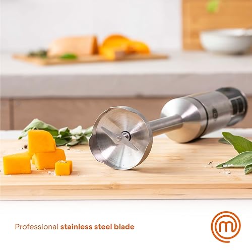 MasterChef Immersion Blender Handheld with Electric Whisk Milk