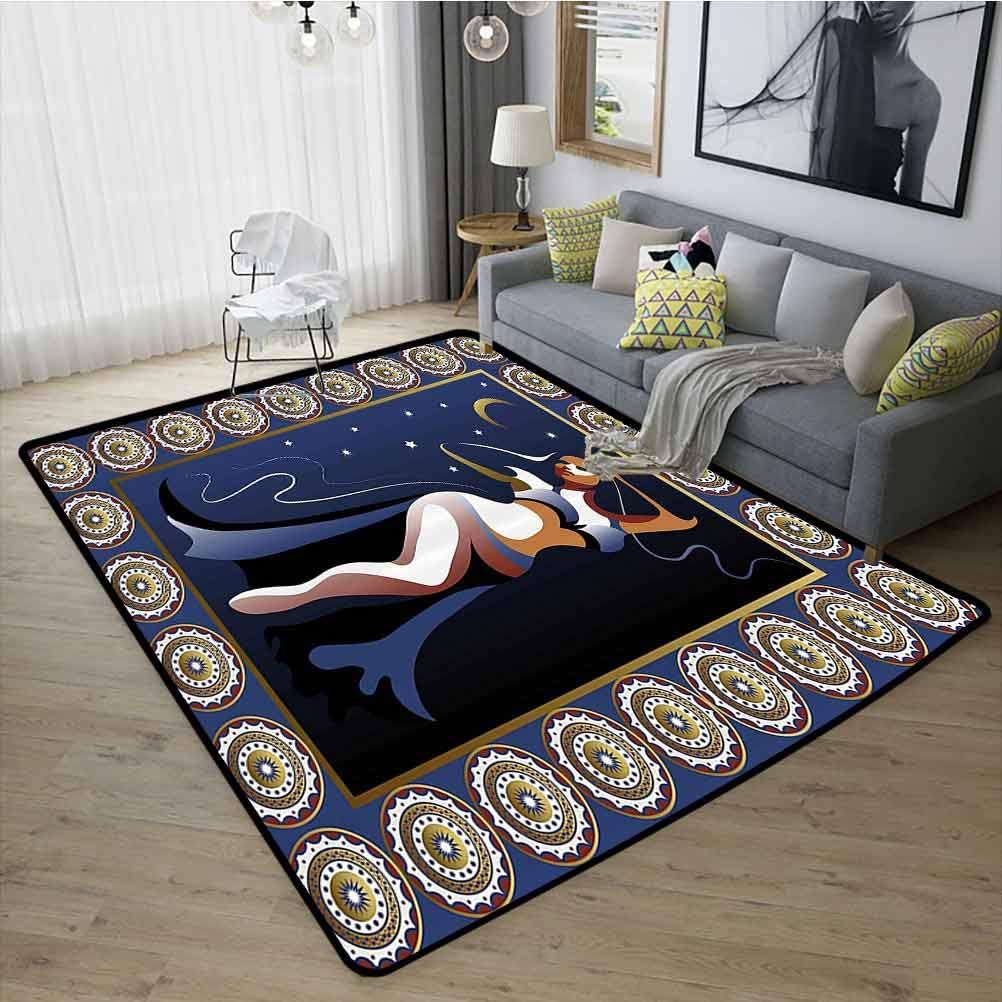 Alfombra moderna para interiores con área moderna, sedosa