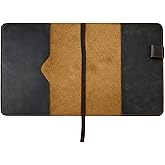 CestAntiQ XL Leather Journal Cover 7.5 X 9.75 In With Pen Loop, Brown | Handmade Refillable Leather Sleeve Fits B5 And Composition Notebooks, With Pen Loop For Sketching, Journaling And Writing