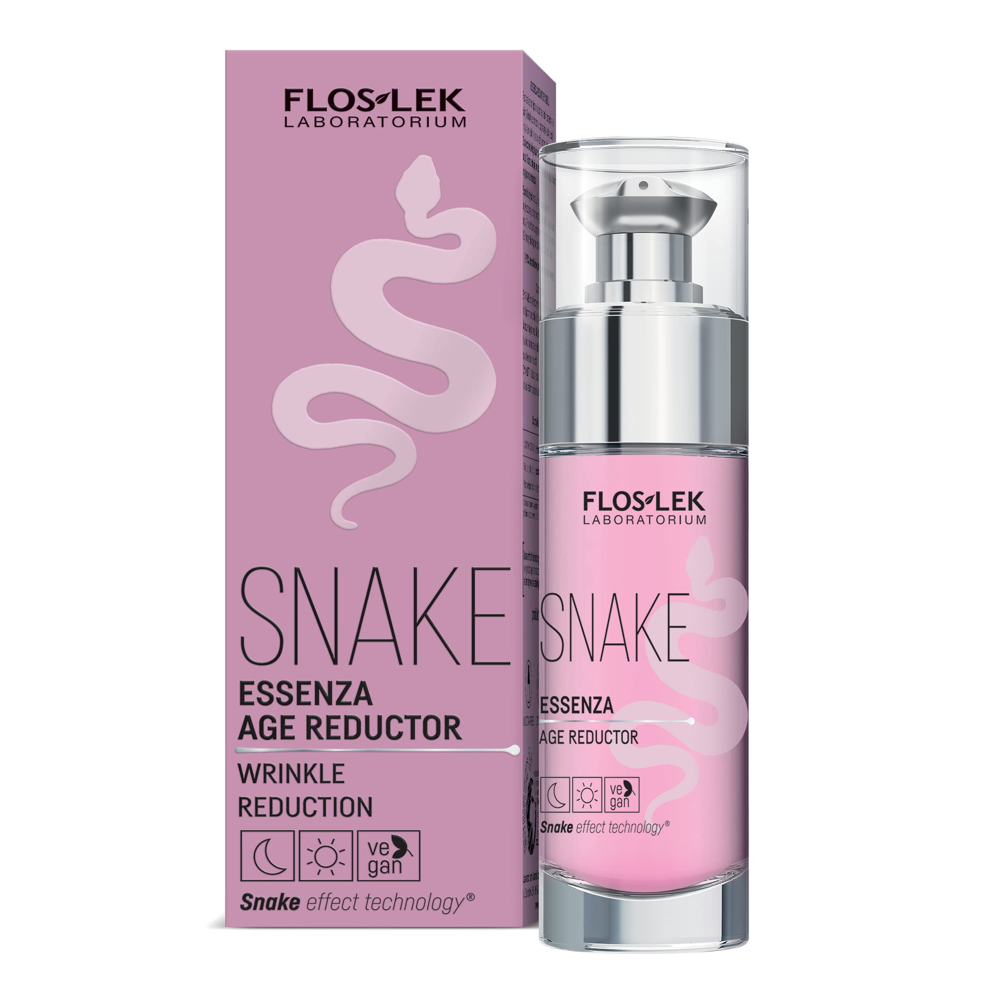 FLOSLEK Age Reducing Anti-Wrinkle Day & Night Face Serum with Snake Venom and Peptides | 30g | Reduces Signs Of Ageing | Based on Innovative Neuropeptide Skin Care Expert | for all Skin Types