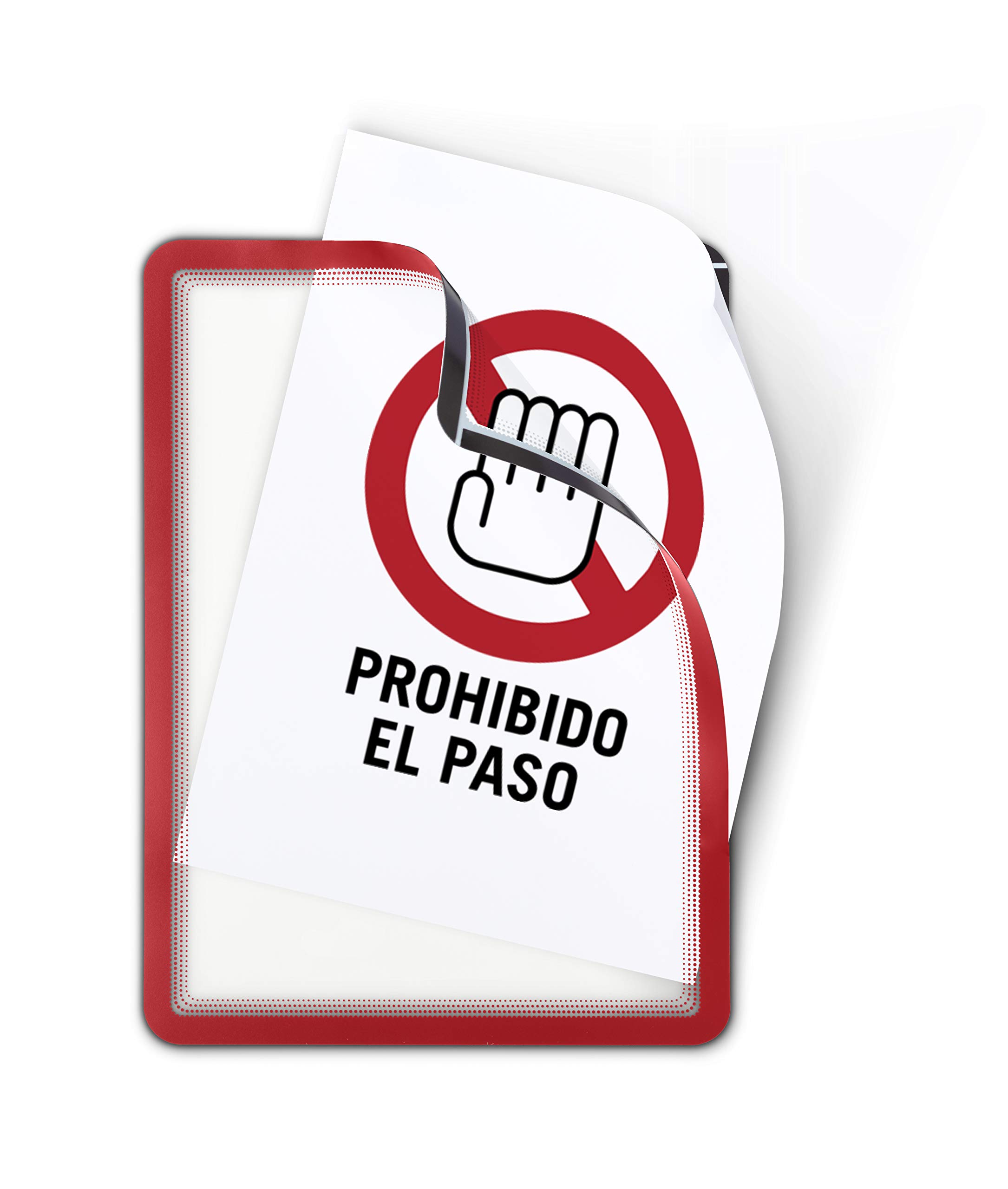 Tarifold A4 Self Adhesive Display Frame - Red (Pack of 2),194953