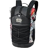 Dakine Mission Surf DLX 35L Rolltop Backpack x Mayhem, Mayhem Marron | 35L surf backpack with seam-sealed wetsuit storage, padded carry and organized gear pockets
