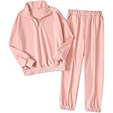 Kilrygh Girls Clothes 7-14 Years Sweat Suits and Sweatpants 2Pcs Girls Fall Winter Outfits