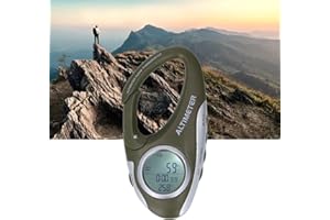 Digital Altimeter Barometer Multifunctional ABS Housing Backlight Altitude Barometer for Outdoor Sports