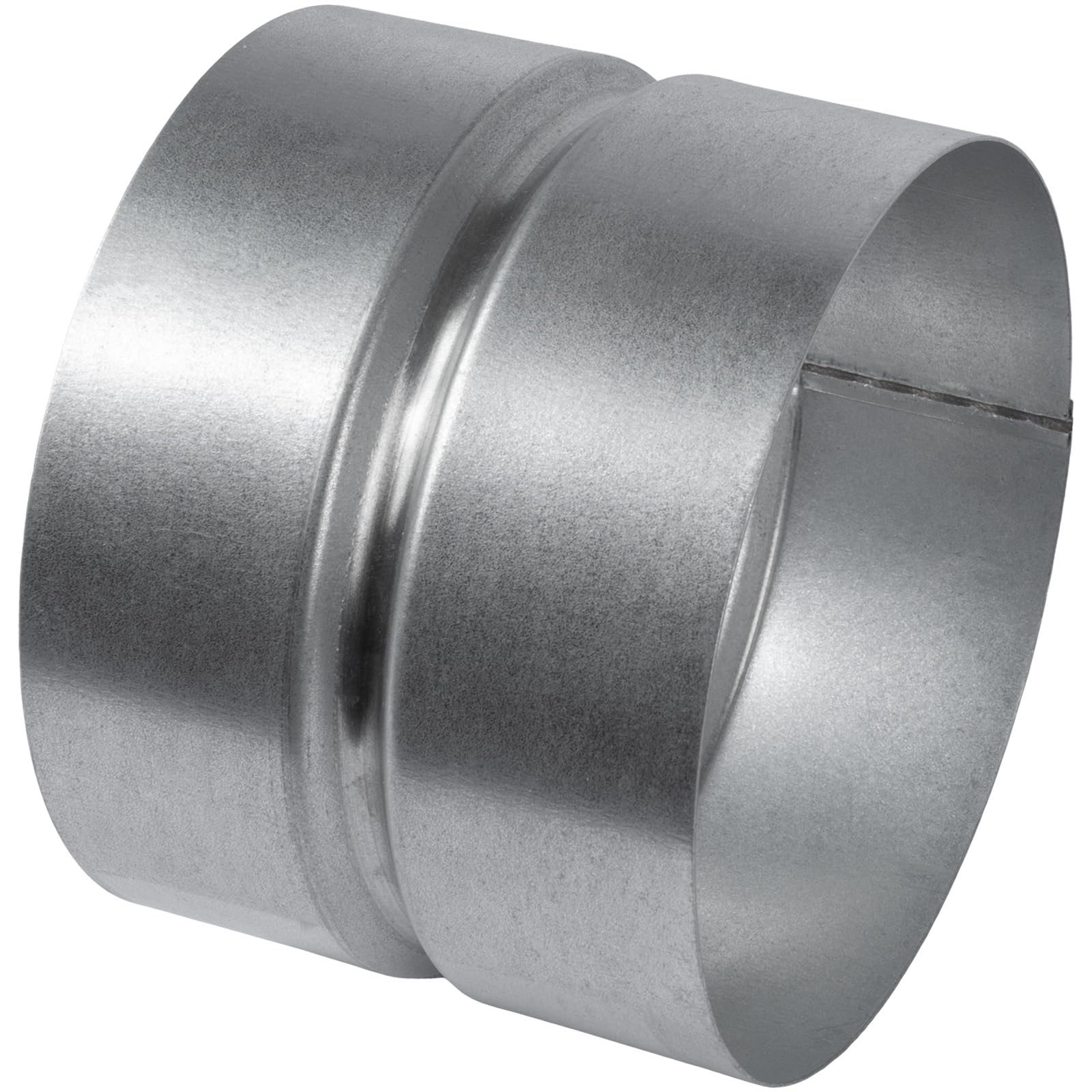 Photo 1 of Vent Systems 4'' Inch Galvanized Steel Duct Connector - Round Ventilation Duct Extension - Metal Dryer Vent Coupler - Metal Hose Coupling - Dryer Pipe Connector
