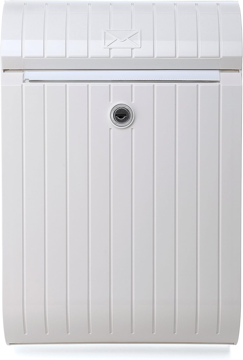 TATAY Mailbox Piccolo Modern Design White Plastic Anti UV 25.2x11.5x37.7
