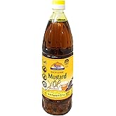 Rani Mustard Oil (Kachi Ghani) 33.8 Ounce (1 Liter) NON-GMO | Gluten Free | Vegan | 100% Natural | Kosher