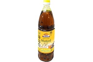 Rani Mustard Oil (Kachi Ghani) 33.8 Ounce (1 Liter) NON-GMO | Gluten Free | Vegan | 100% Natural | Kosher