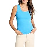NIC+Zoe Womens Perfect Knit Rib Scoop Tank