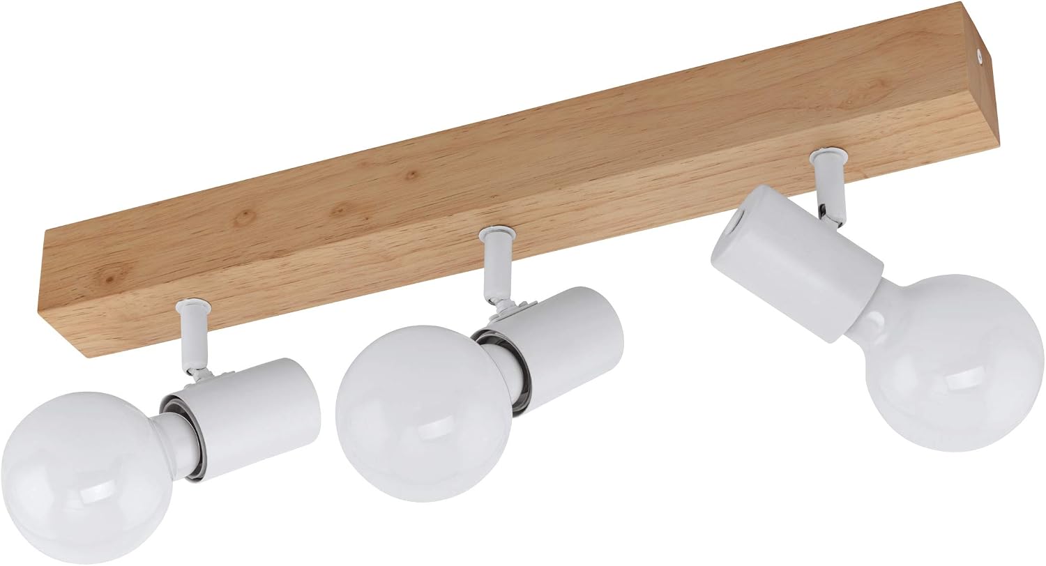 Eglo Townshend 3 Spot Light 3-Light Ceiling Light Brown, White